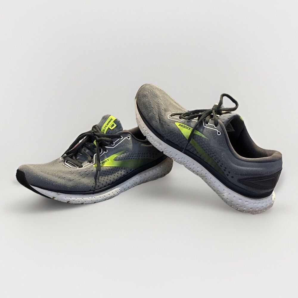 Brooks Glycerin 18 Men's Gray Green Mesh Athletic Sneaker 110329-1D-025 Size‎ 12